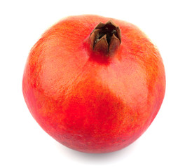 Pomegranate isolated on white