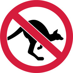 Kangaroos forbidden