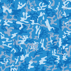 Seamless military camouflage pattern as background for marines and pilots- Vector and illustration