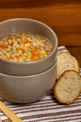 Vegetable Soup. Selective focus.