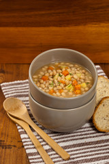 Vegetable Soup. Selective focus.