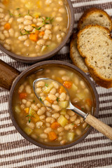 Vegetable Soup. Selective focus.