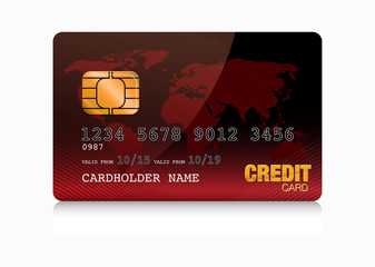 red  credit card