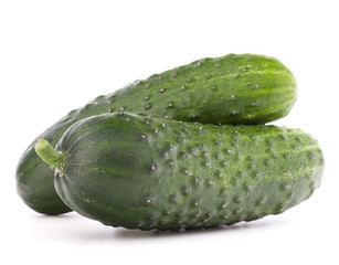 Cucumber vegetable  isolated on white background cutout
