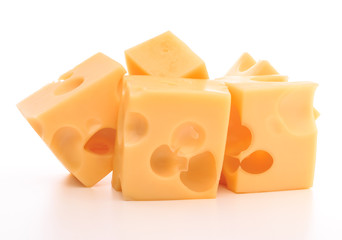 cheese isolated on white background cutout