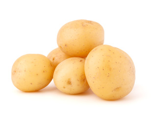 new potato tuber isolated on white background cutout