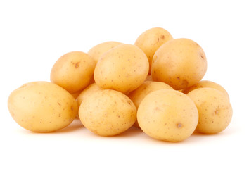 new potato tuber isolated on white background cutout