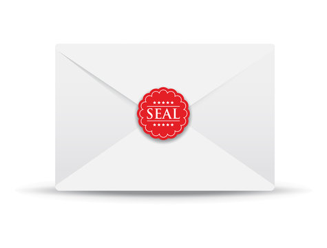 seal white closed envelope