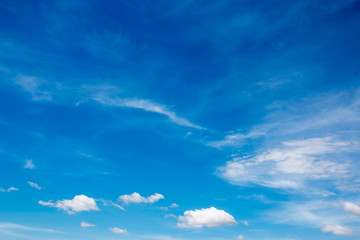 blue sky  with tiny clouds