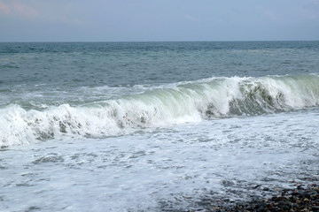 Naklejka premium Beautiful sea wave