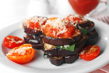 Baked vegetables for breakfast