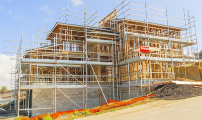 Construction of new home, Auckland, New Zealand