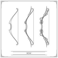 Fantasy Bow Lineart
