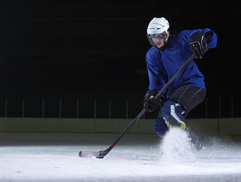 ice hockey player in action
