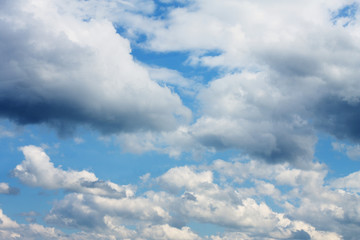 Fototapeta na wymiar blue sky background with white clouds 