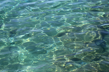 Beautiful turquoise sea water