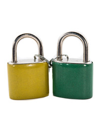 lock on white backgrounds