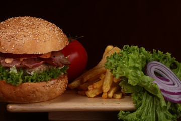 One big tasty burger