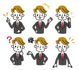 ビジネスマン　表情