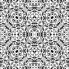 Abstract seamless outline pattern