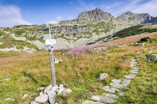 Trail in beautiful Tatra Mountains National Park