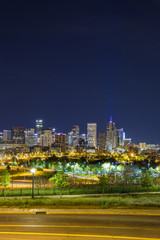 Fototapeta premium Denver downtown panorama, Colorado