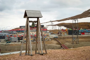 Fototapeten Arctica Bell tower in Longyearbyen, Svalbard  © dinozzaver