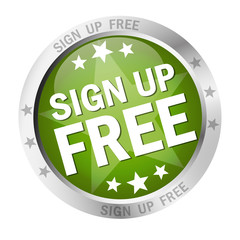 Round button Sign up free