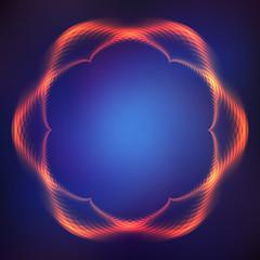Shining abstract flower