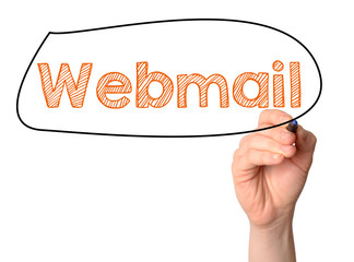 Webmail handwritten on white board