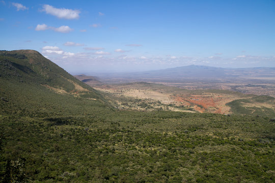 rift valley view from the hills of Nairobi