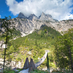 Hängebrücke am Hirschbichl