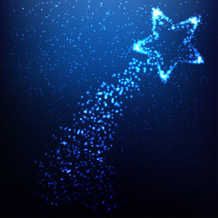 Shining abstract cosmic background © Ekaterinaku