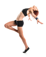 Naklejka premium Ballerina dancing