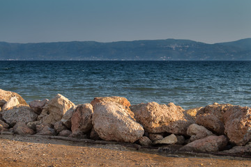 Fototapeta na wymiar Coast in Eretria, Greece