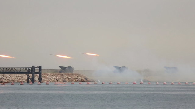 rocket artillery attack