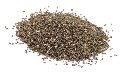 Chia Seeds Pile Isolated