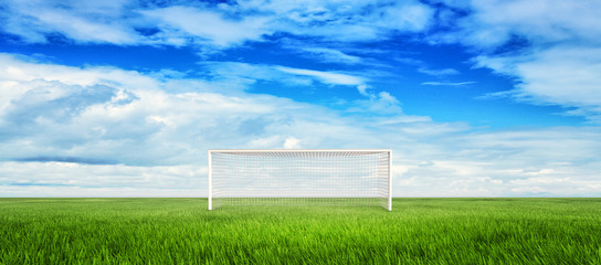 Fototapeta na wymiar football goalpost