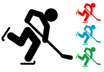 Pictograma hockey hielo #3 varios colores