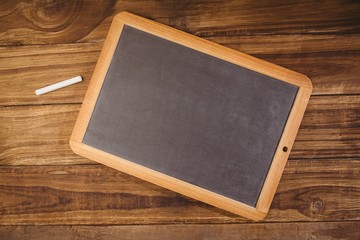 Chalkboard on table with copy space