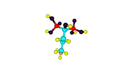 alendronate sodium molecular structure isolated on white