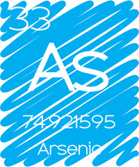 Informative Illustration of the Periodic Element - Arsenic