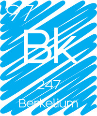 Informative Illustration of the Periodic Element - Berkelium