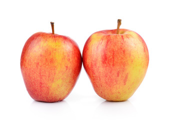 apples on white background