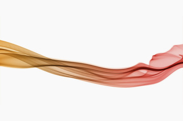 Real abstract smoke on white background