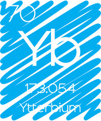 Informative Illustration of the Periodic Element - Ytterbium