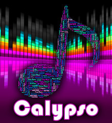 Calypso Music Indicates Caribbean Song And Calypsos - obrazy, fototapety, plakaty