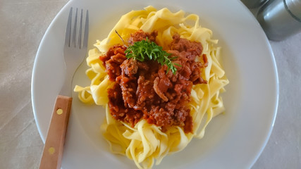tagliatelles bolognaise 17092015