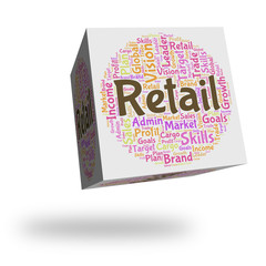 Retail Word Means Sell Words And Commerce