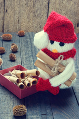 Xmas ornament, handmade, christmas, snowman